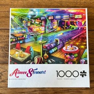 Buffalo Games Aimee Stewart Blacklight Bowling 1000 Piece Jigsaw Puzzle